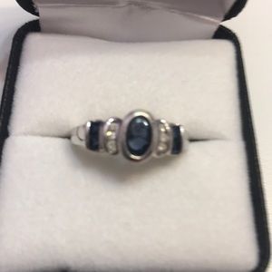 Sapphire and Diamond Ring